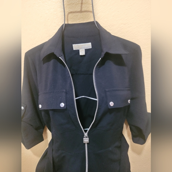 MICHAEL MICHAEL KORS zip-front shirt dress - Picture 9 of 11